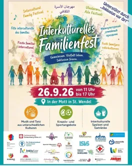 Plakat zum interkulturellen Familienfest